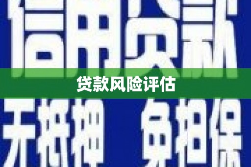 惠来贷款风险评估