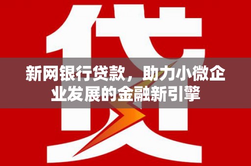 惠来新网银行贷款，助力小微企业发展的金融新引擎