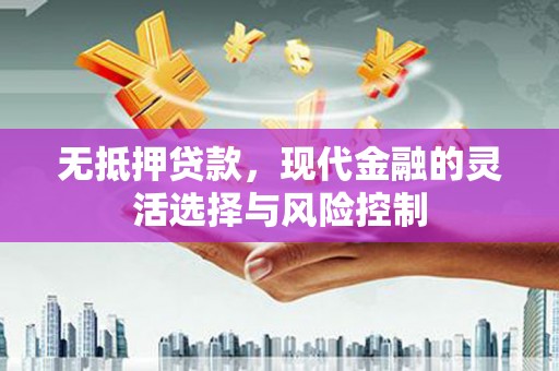 惠来无抵押贷款，现代金融的灵活选择与风险控制
