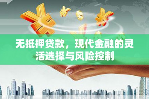 惠来无抵押贷款，现代金融的灵活选择与风险控制