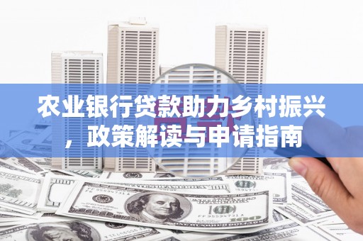 惠来农业银行贷款助力乡村振兴，政策解读与申请指南