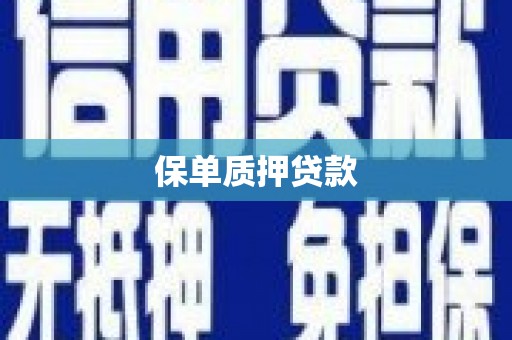 惠来保单质押贷款