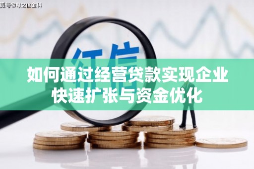 惠来如何通过经营贷款实现企业快速扩张与资金优化