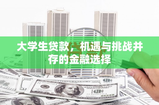 惠来大学生贷款，机遇与挑战并存的金融选择